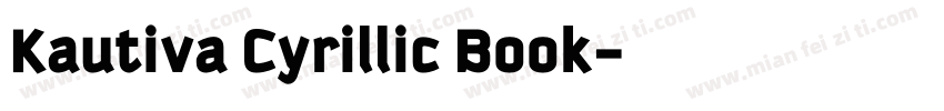 Kautiva Cyrillic Book字体转换